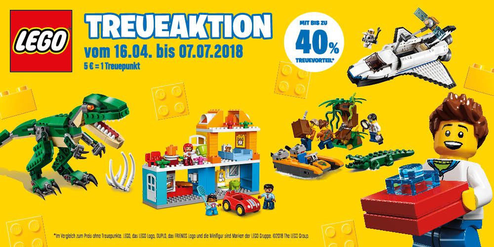 Bauklötze staunen mit unserer LEGO<sup>®</sup>-Treueaktion!